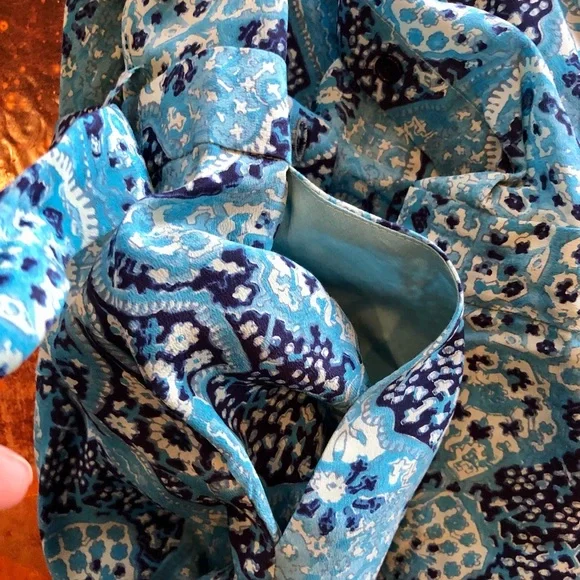 Blue Paisley Jumpsuit Jumper from Anthropologie. Dil brand. XS. Belted. - Picture 9 of 16